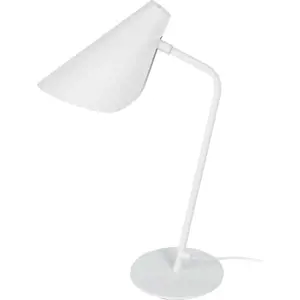 Bílá stolní lampa SULION Lisboa, výška 45 cm