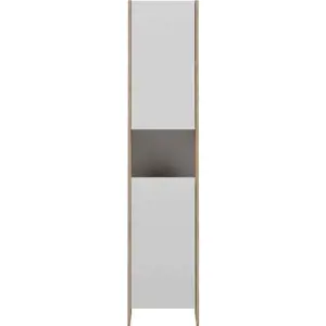 Produkt Bílá vysoká koupelnová skříňka 38x180 cm Biarritz - TemaHome