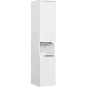 Produkt Bílá vysoká závěsná koupelnová skříňka 30x141 cm Set 857 – Pelipal