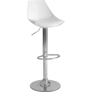 Produkt Bílé barové židle s nastavitelnou výškou z imitace kůže v sadě 2 ks (výška sedáku 56,5 cm) – Casa Selección