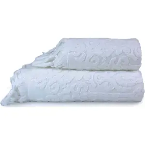 Produkt Bílé bavlněné ručníky a osušky v sadě 2 ks Kilim – Foutastic