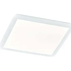 Bílé čtvercové stropní LED svítidlo Trio Camillus, 40 x 40 cm