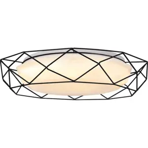 Bílé LED stropní svítidlo s kovovým stínidlem 43x43 cm Sven – Candellux Lighting