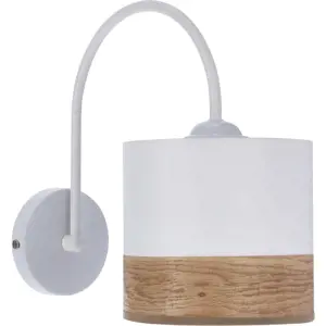 Bílé nástěnné svítidlo ø 15 cm Bianco – Candellux Lighting