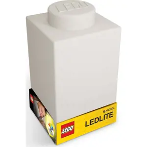 Bílé silikonové noční světýlko LEGO® Classic Brick