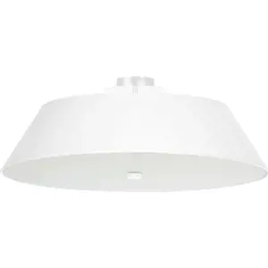 Produkt Bílé stropní svítidlo se skleněným stínidlem ø 60 cm Hektor – Nice Lamps