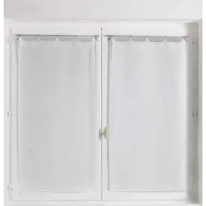 Bílé voálové záclony v sadě 2 ks 60x90 cm Milza – douceur d'intérieur