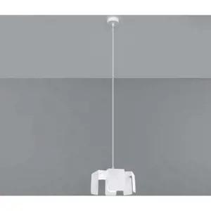 Produkt Bílé závěsné svítidlo s kovovým stínidlem ø 24 cm Rossario – Nice Lamps