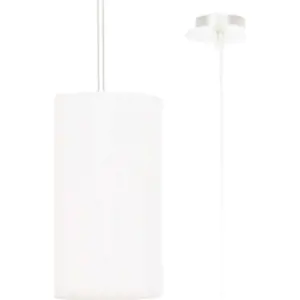 Produkt Bílé závěsné svítidlo s textilním stínidlem ø 15 cm Volta – Nice Lamps