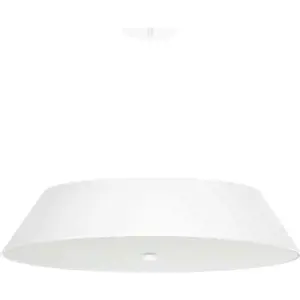 Produkt Bílé závěsné svítidlo s textilním stínidlem ø 70 cm Hektor – Nice Lamps