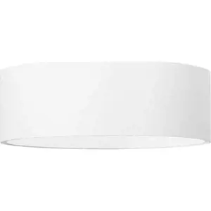 Produkt Bílé závěsné svítidlo se skleněno-textilním stínidlem ø 45 cm Paktor – Nice Lamps