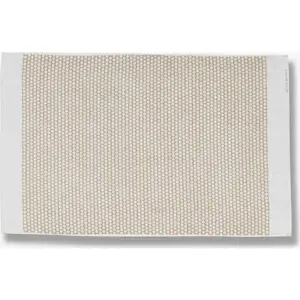 Produkt Bílo-béžová textilní koupelnová předložka 50x80 cm Grid – Mette Ditmer Denmark