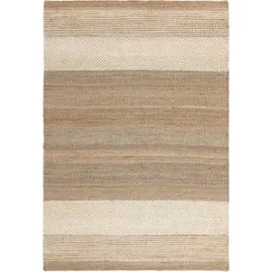 Bílo-béžový oboustranný ručně tkaný jutový koberec 120x170 cm Cedar – Asiatic Carpets