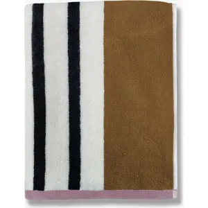 Produkt Bílo-hnědý bavlněný ručník 50x95 cm Boudoir – Mette Ditmer Denmark