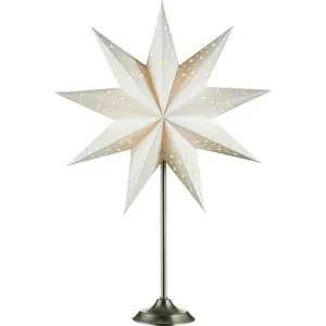 Produkt Bílo-šedá světelná dekorace s vánočním motivem ø 45 cm Solvalla – Markslöjd