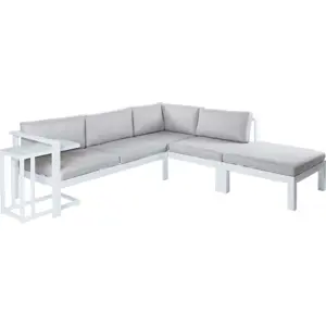 Produkt Bílo-šedý zahradní lounge set pro 5-6 – LDK Garden