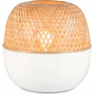 Produkt Bílohnědá bambusová stolní lampa Good&Mojo Mekong, výška 29 cm