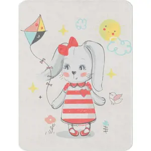 Bílý dětský koberec 80x140 cm Happy Bunny – Oyo Concept