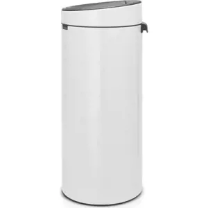 Bílý dotykový ocelový odpadkový koš 30 l Touch Bin – Brabantia