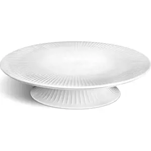 Bílý porcelánový podnos na dort Kähler Design Hammershoi Cake Dish, ⌀ 30 cm