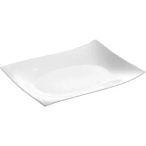 Produkt Bílý porcelánový servírovací talíř 22x30 cm Motion – Maxwell & Williams