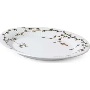 Bílý porcelánový servírovací talíř s vánočním motivem 27x34 cm Hammershøi – Kähler Design