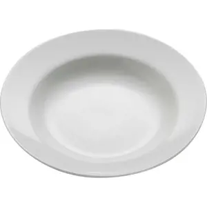 Produkt Bílý porcelánový talíř na polévku Maxwell & Williams Basic Bistro, ø 22,5 cm