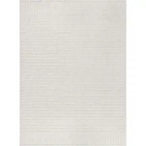 Bílý pratelný koberec z žinylky 160x240 cm Elton – Flair Rugs