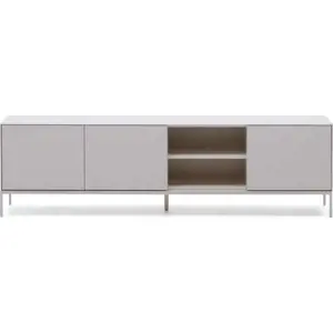 Bílý TV stolek 195x55 cm Vedrana – Kave Home