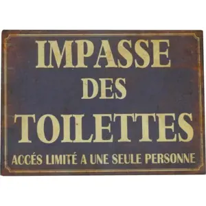 Cedule 21x15 cm Impasse Des Toilettes – Antic Line