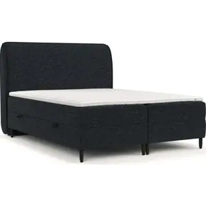 Produkt Černá boxspring postel s úložným prostorem 140x200 cm Melba – Maison de Rêve