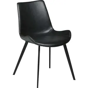 Produkt Černá jídelní židle z imitace kůže DAN–FORM Denmark Hype