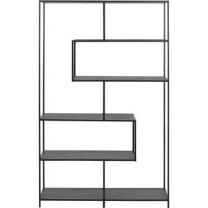 Produkt Černá knihovna v dekoru jasanu 114x185 cm Seaford – Actona