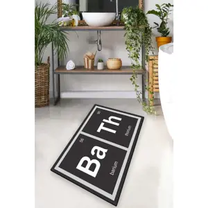 Produkt Černá koupelnová předložka 70x120 cm Barium – Foutastic