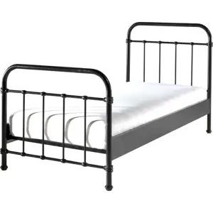 Produkt Černá kovová dětská postel Vipack New York, 90 x 200 cm