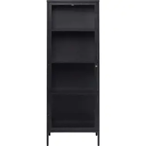 Produkt Černá kovová vitrína 58x160 cm Carmel – Unique Furniture