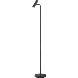 Černá LED stmívatelná stojací lampa (výška 154 cm) Stina – Fischer & Honsel