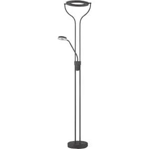 Černá LED stmívatelná stojací lampa (výška 180 cm) Davos – Fischer & Honsel