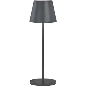 Černá LED stmívatelná stolní lampa s kovovým stínidlem (výška 34 cm) Cosenza 2.0 – Fischer & Honsel