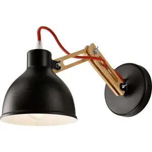 Produkt Černá nástěnná lampa LAMKUR Marcello