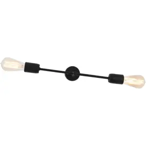 Produkt Černá nástěnná lampa pro 2 žárovky CustomForm Twigo, šířka 43 cm
