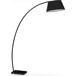 Produkt Černá stojací lampa s textilním stínidlem (výška 205 cm) Yet – Tomasucci