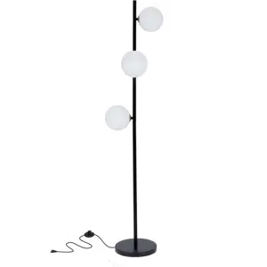 Černá stojací lampa (výška 150 cm) Kama – Candellux Lighting