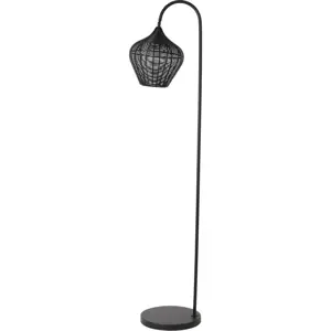 Produkt Černá stojací lampa (výška 160 cm) Alvaro – Light & Living