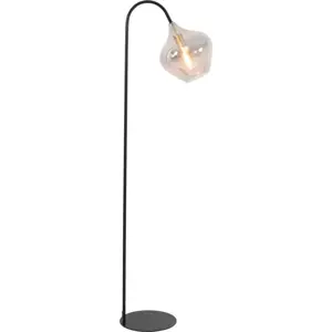 Černá stojací lampa (výška 160 cm) Rakel – Light & Living