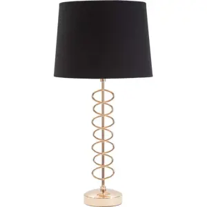 Černá stolní lampa Mauro Ferretti X, ø 30 cm