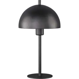 Černá stolní lampa s kovovým stínidlem (výška 33,5 cm) Kia – Fischer & Honsel