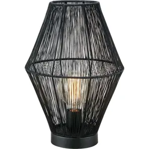 Černá stolní lampa s kovovým stínidlem (výška 38 cm) Casa – Markslöjd