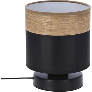 Produkt Černá stolní lampa s textilním stínidlem (výška 18 cm) Porto – Candellux Lighting