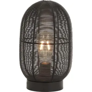 Černá stolní lampa (výška 30 cm) Ophra – Light & Living